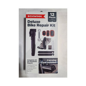 Schwinn deluxe bike repair kit case and tools